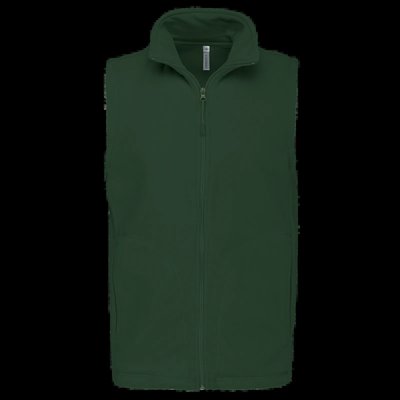 Chaleco micropolar hombre cremallera y bolsillos Forest Green Xxl