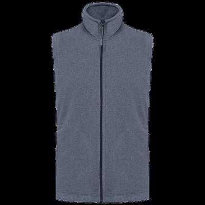 Chaleco micropolar hombre cremallera y bolsillos French Navy Heather Xxl