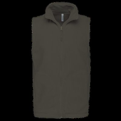 Chaleco micropolar hombre cremallera y bolsillos Green Olive 5XL