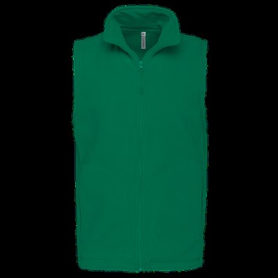 Chaleco micropolar hombre cremallera y bolsillos Kelly Green M