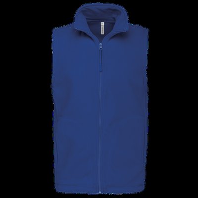 Chaleco micropolar hombre cremallera y bolsillos Royal Blue M