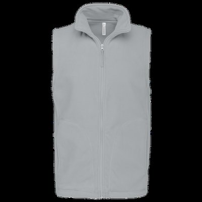 Chaleco micropolar hombre cremallera y bolsillos Snow Grey XL
