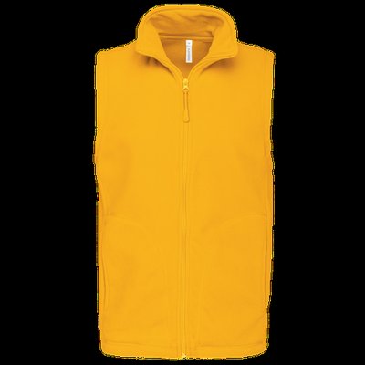 Chaleco micropolar hombre cremallera y bolsillos Yellow 4Xl