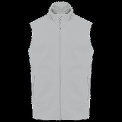 Chaleco micropolar reciclado unisex Snow Grey 4Xl