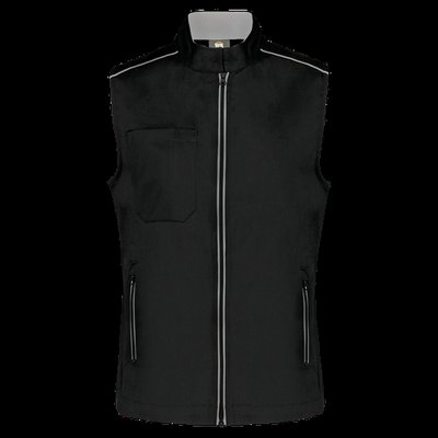 Chaleco mujer con bolsillos Black / Silver M