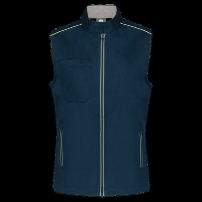 Chaleco mujer con bolsillos Navy / Silver S