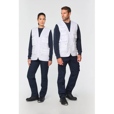Chaleco multibolsillos con forro unisex