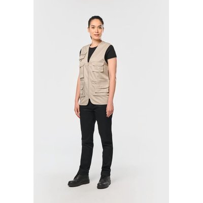 Chaleco multibolsillos con forro unisex