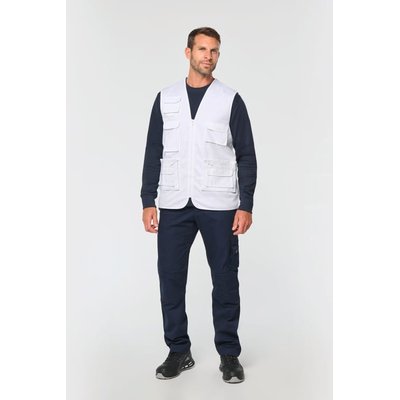 Chaleco multibolsillos con forro unisex