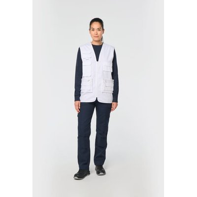 Chaleco multibolsillos con forro unisex