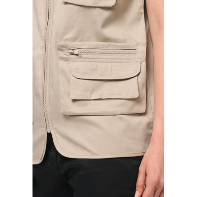 Chaleco multibolsillos con forro unisex