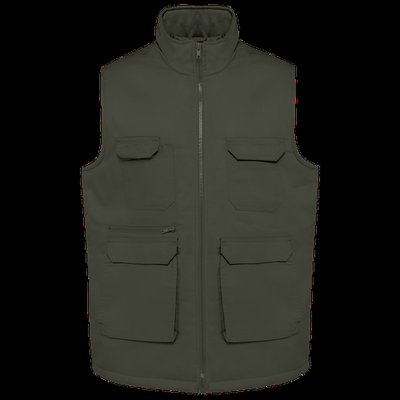 Chaleco multibolsillos unisex Dark Khaki 3XL