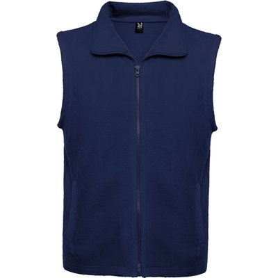 Chaleco Polar Cuello Alto 2 Bolsillos Marino M