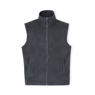 Chaleco Polar Cuello Alto Gri S