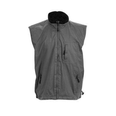 Chaleco Polar con Interior en Negro Gris XL