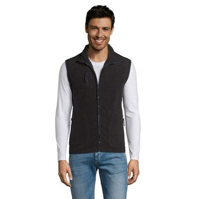 Chaleco Polar Unisex 320g Negro/ Negro Opaco 3XL