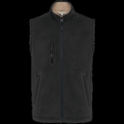 Chaleco polar Unisex corte recto Black L