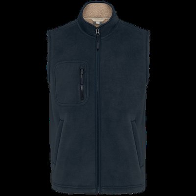 Chaleco polar Unisex corte recto Navy Xs