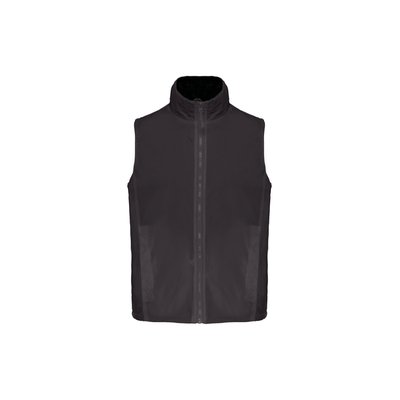 Chaleco polar unisex con cremallera Dark Grey / Black L
