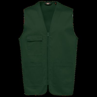 Chaleco polialgodón multibolsillos Forest Green L