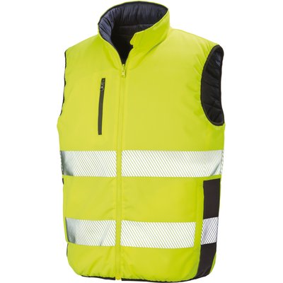 Chaleco Reversible Alta Visibilidad Fluorescent Yellow / Navy XXL