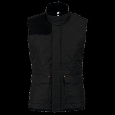 Chaleco rombos acolchado mujer Black Xxl