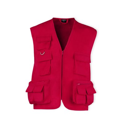 Chaleco safari multibolsillos Roj XL