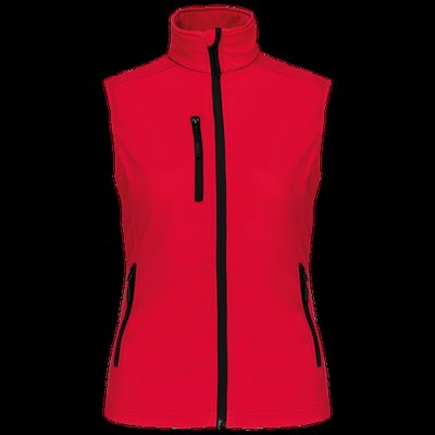 Chaleco sofshell mujer impermeable Red L