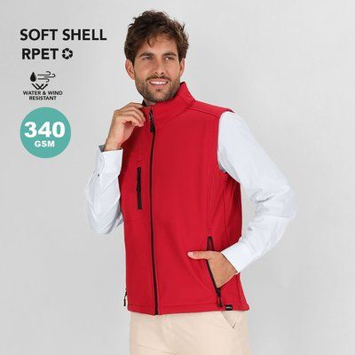 Chaleco Soft Shell RPET impermeable