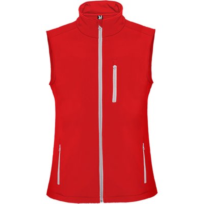 Chaleco Softshell 2 Capas Interior Cálido Rojo M