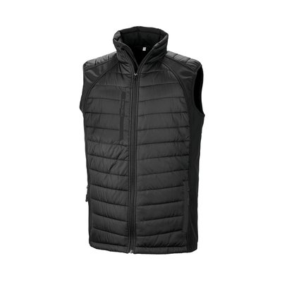 Chaleco Softshell acolchado reciclado Black/Black Xxl