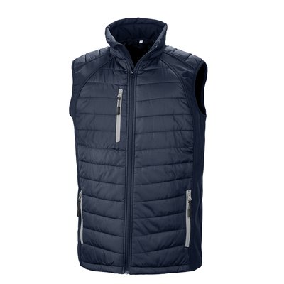 Chaleco Softshell acolchado reciclado Navy / Grey M
