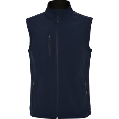 Chaleco softshell cremallera y forro polar Marino S