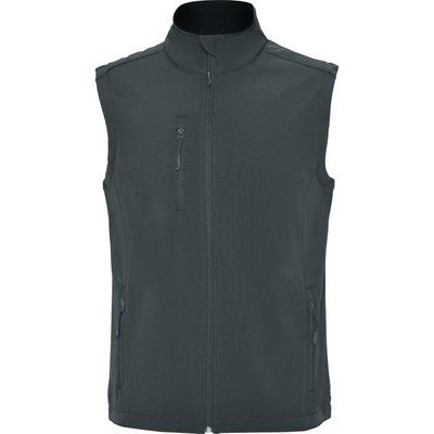Chaleco softshell cremallera y forro polar PLOMO OSCURO 2XL