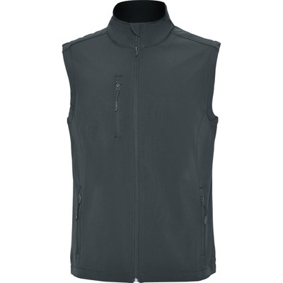 Chaleco softshell cremallera y forro polar Plomo Oscuro Xs