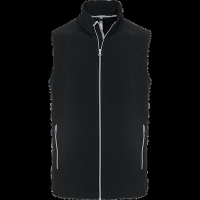 Chaleco softshell hombre 2 capas Black L