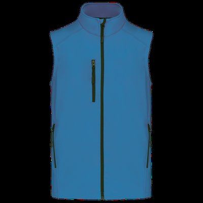 Chaleco softshell hombre impermeable Aqua Blue M
