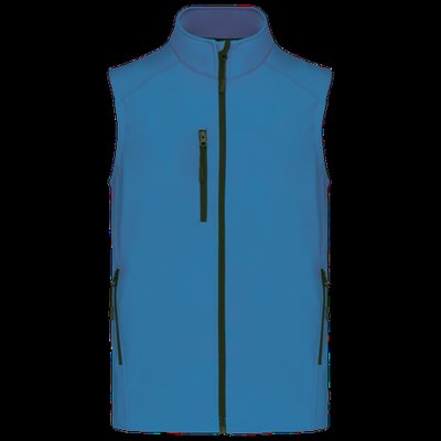 Chaleco softshell hombre impermeable Aqua Blue XL