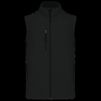 Chaleco softshell hombre impermeable Black Xxl