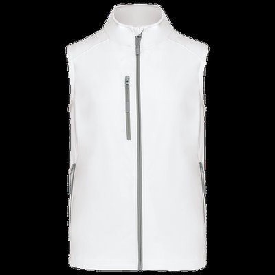 Chaleco softshell hombre impermeable White S