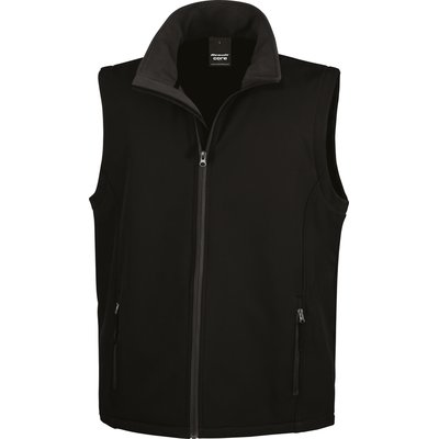 Chaleco Softshell hombre resistente al agua Black / Black XXL
