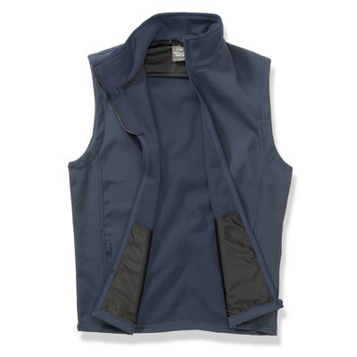 Chaleco Softshell hombre resistente al agua Navy/Navy 3XL