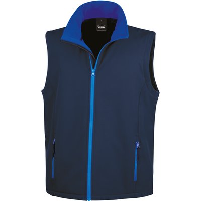 Chaleco Softshell hombre resistente al agua Navy / Royal 4XL
