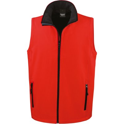 Chaleco Softshell hombre resistente al agua Red / Black 3XL