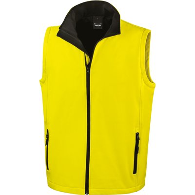 Chaleco Softshell hombre resistente al agua Yellow / Black 3Xl
