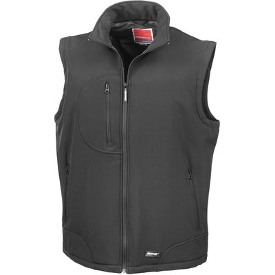 Chaleco Softshell Impermeable Black XXL