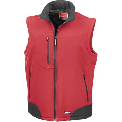 Chaleco Softshell Impermeable Red / Black L