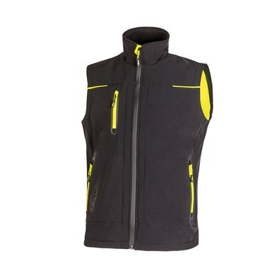 Chaleco softshell impermeable y resistente al viento Black Carbon S