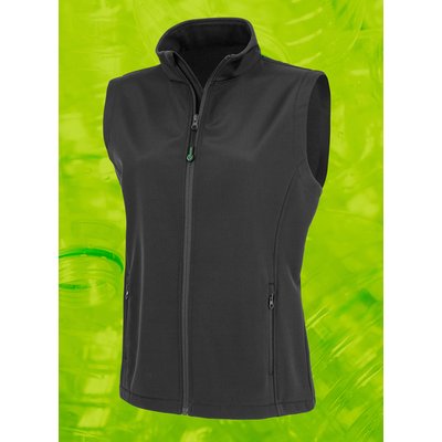 Chaleco softshell reciclado para mujer Black Xl
