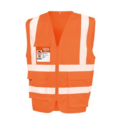 Chaleco tiras reflectantes Fluorescent Orange Xxl